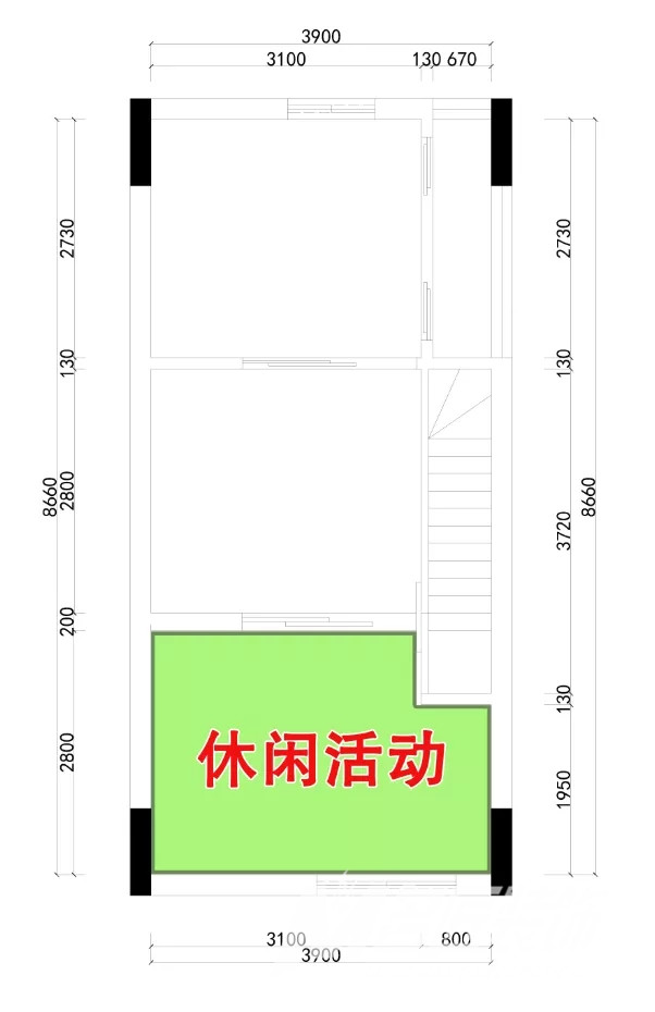 日式風(fēng)格裝修-休閑空間平面圖